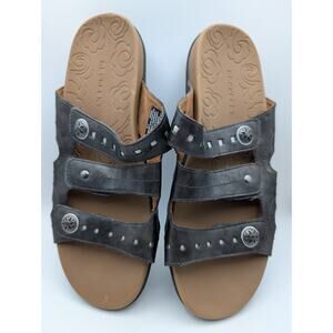 Rockport women’s sandals, brown metallic copper, size 9 M